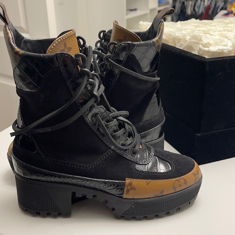 Louis Vuitton combat boots